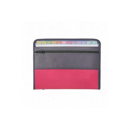 A4 Double Zipper Accordion File Folder Pouch Organizer