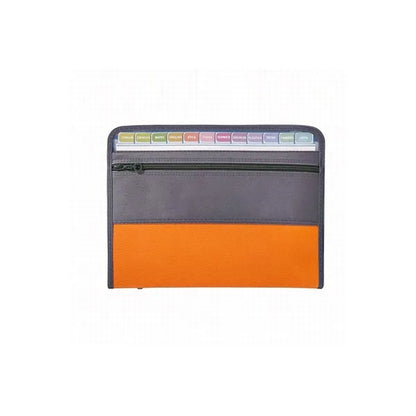 A4 Double Zipper Accordion File Folder Pouch Organizer