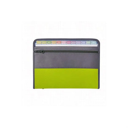 A4 Double Zipper Accordion File Folder Pouch Organizer