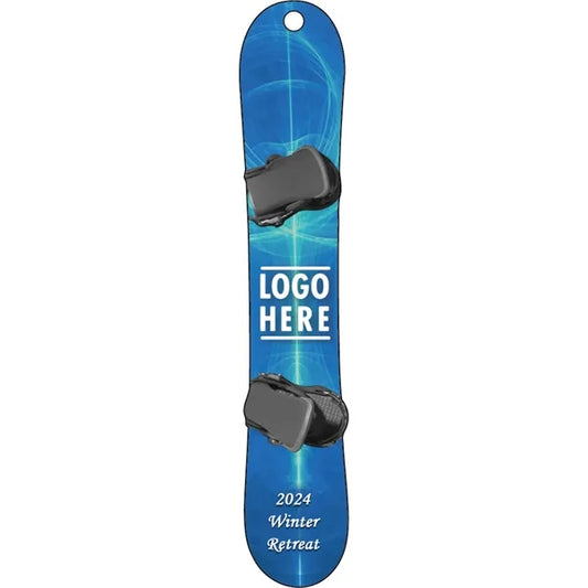 1/4" Recycled Wood Ornaments-Single Snowboard