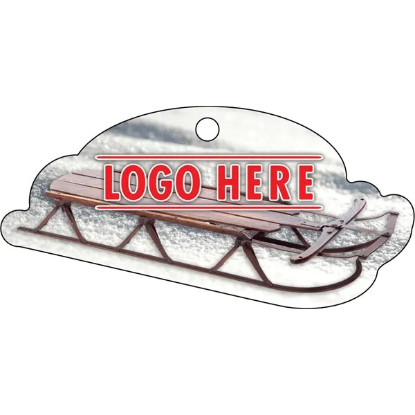 1/4" Recycled Wood Ornaments-Vintage Sled