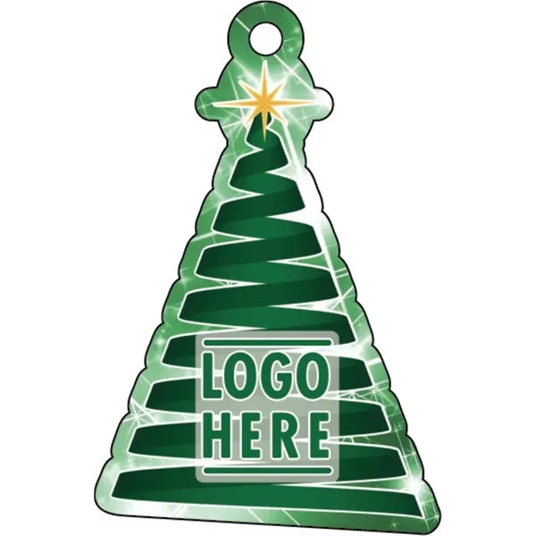 1/4" Recycled Wood Ornaments-Ribbon Tree