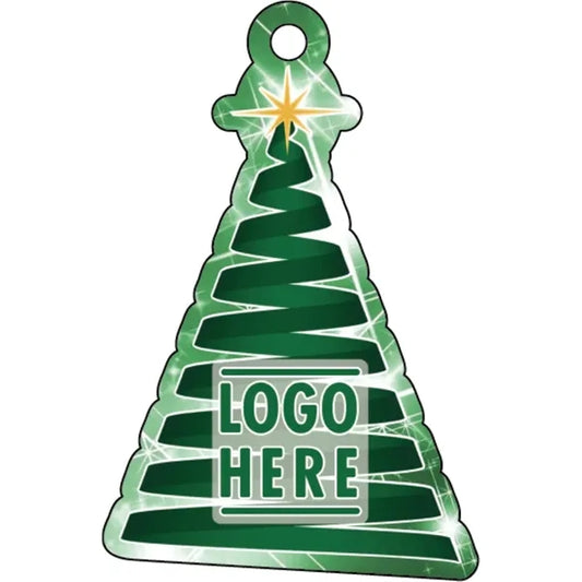 1/4" Recycled Wood Ornaments-Ribbon Tree