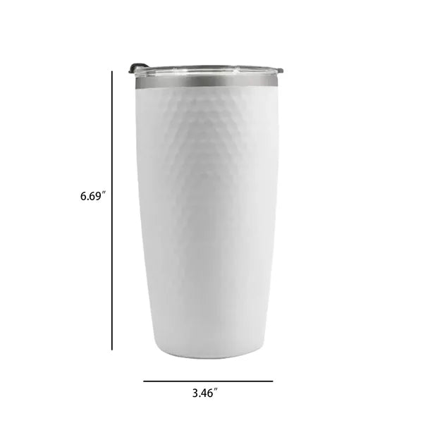 20oz Golf Ball Insulated stainless steel Tumbler dimples
