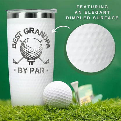 20oz Golf Ball Insulated stainless steel Tumbler dimples