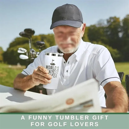 20oz Golf Ball Insulated stainless steel Tumbler dimples