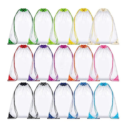 Clear Drawstring Backpack Stadium Approved Security Bag