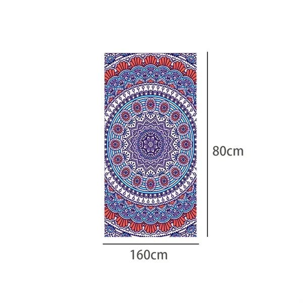 Sports Printed Microfiber Beach Towel Quick Dry