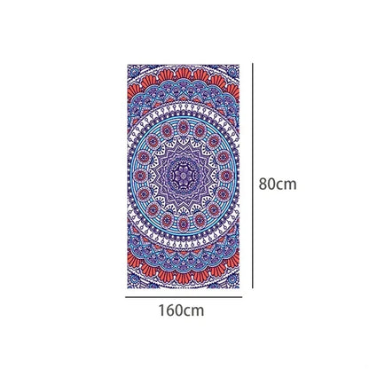 Sports Printed Microfiber Beach Towel Quick Dry
