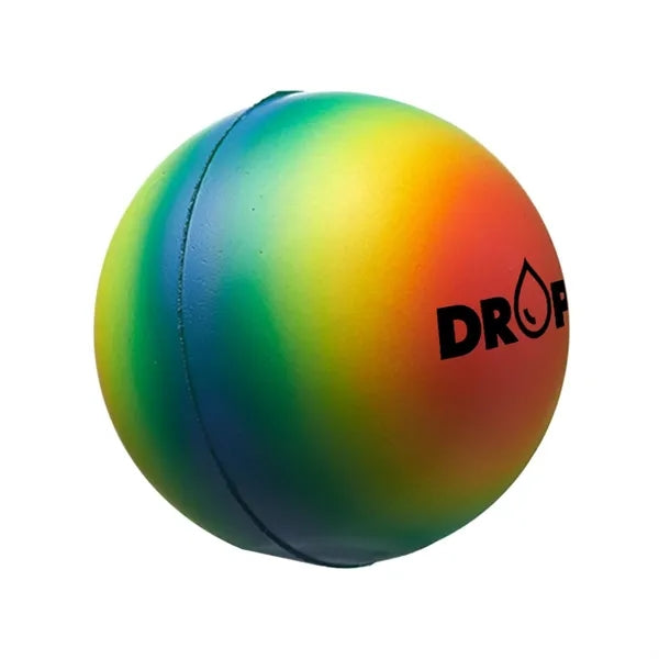 Rainbow Reliever with Custom Logo Stress Balls