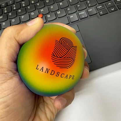 Rainbow Reliever with Custom Logo Stress Balls