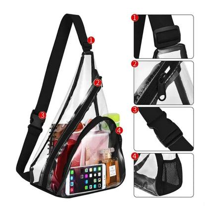 Clear Sling Backpack for Stadium & Security Access