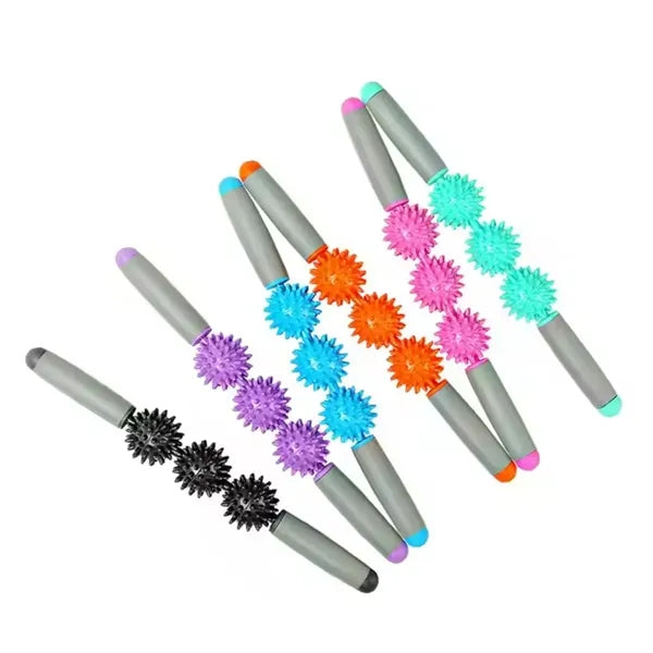 Spiked Massage Roller Stick for Muscle Relief