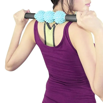 Spiked Massage Roller Stick for Muscle Relief