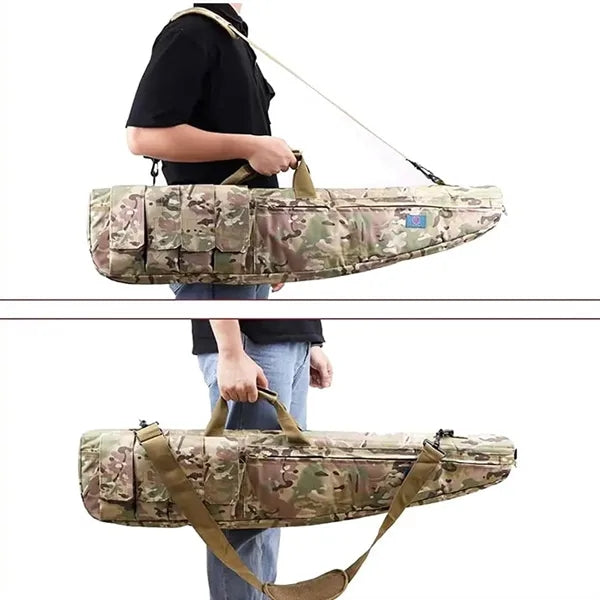 Durable Padded Rifle Case with Multiple Pockets