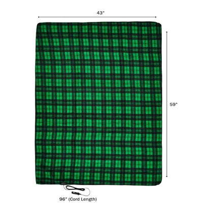 Portable 12V Heated Car Blanket for Travel Comfort