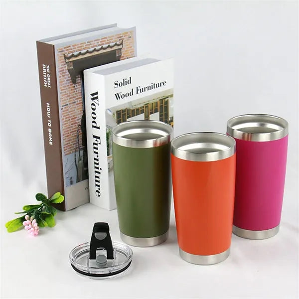 20oz Stainless Steel Insulated Tumblers Travel Mugs with Lid