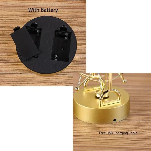 Metal Ferris Wheel Motion USB/Battery Powered Ornaments