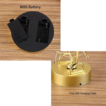 Metal Ferris Wheel Motion USB/Battery Powered Ornaments