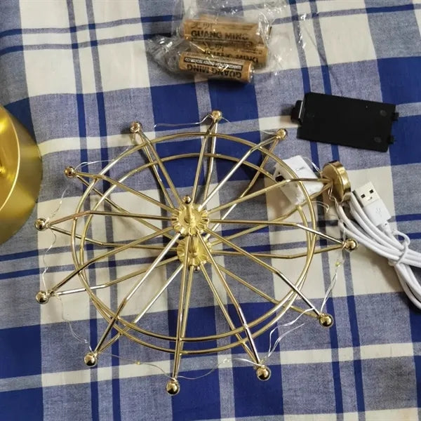 Metal Ferris Wheel Motion USB/Battery Powered Ornaments