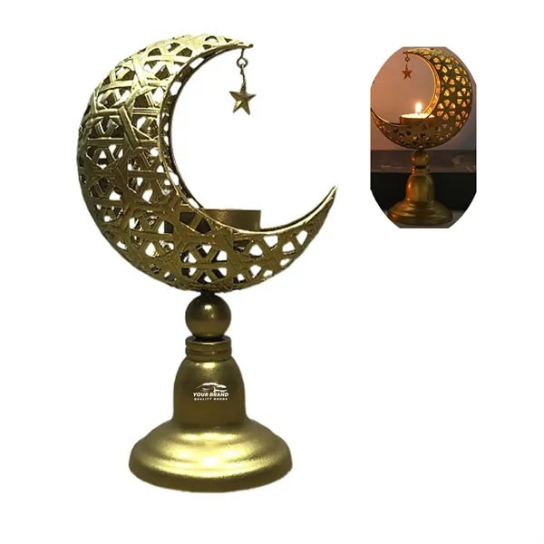 Creative Moon Shaped Candle Holders Table Decorations