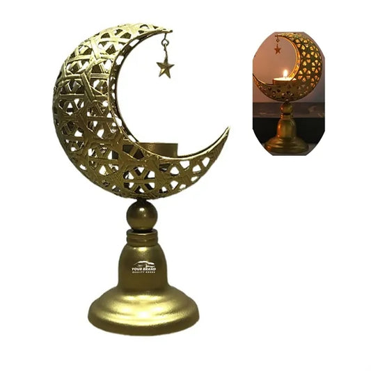 Creative Moon Shaped Candle Holders Table Decorations