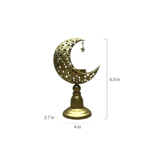 Creative Moon Shaped Candle Holders Table Decorations