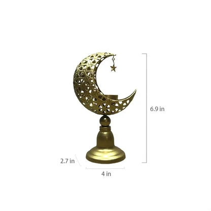 Creative Moon Shaped Candle Holders Table Decorations
