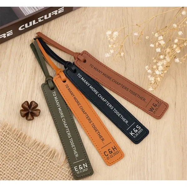 Personalized Leather Bookmark For Birthday or Christmas Gift