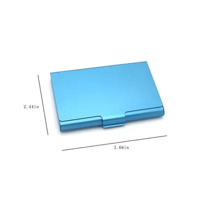 Aluminium Alloy Business Card Case With Interior Lining