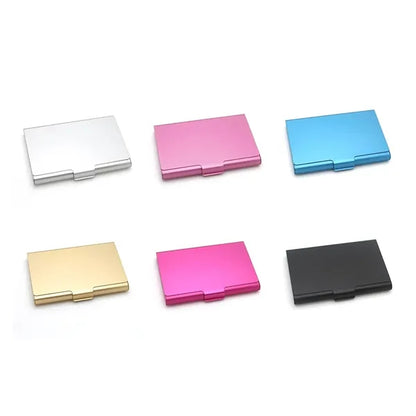 Aluminium Alloy Business Card Case With Interior Lining