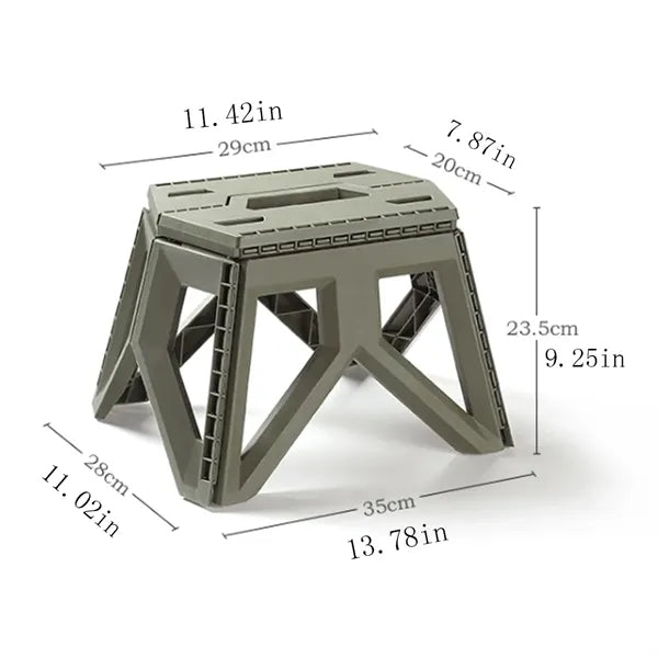 Outdoor Portable Thickened Plastic Tactical Folding Bench