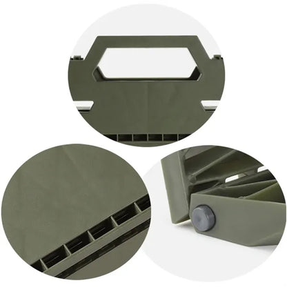 Outdoor Portable Thickened Plastic Tactical Folding Bench