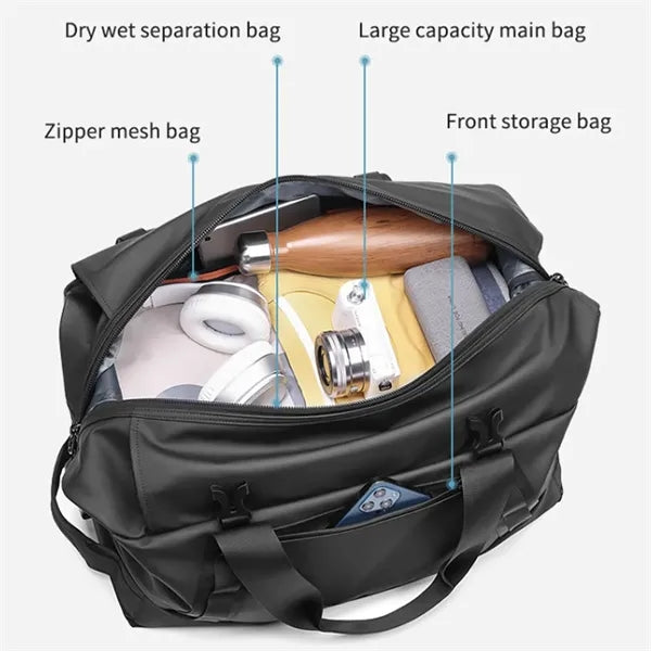 30L Sports Travel Backpack Dry Wet Separation Fitness Bag