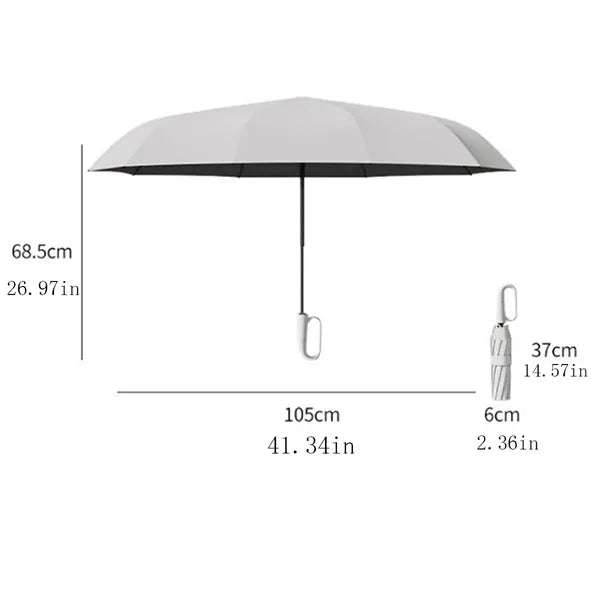 Portable Outdoor Ring Buckle Automatic Folding Umbrella