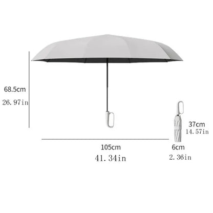 Portable Outdoor Ring Buckle Automatic Folding Umbrella