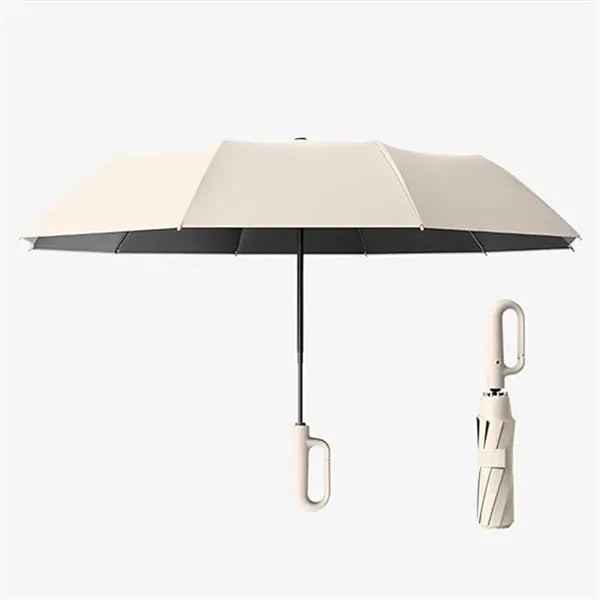 Portable Outdoor Ring Buckle Automatic Folding Umbrella