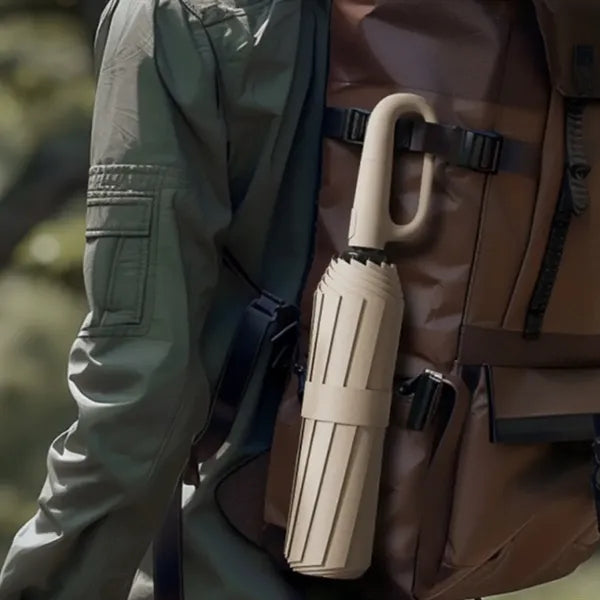 Portable Outdoor Ring Buckle Automatic Folding Umbrella