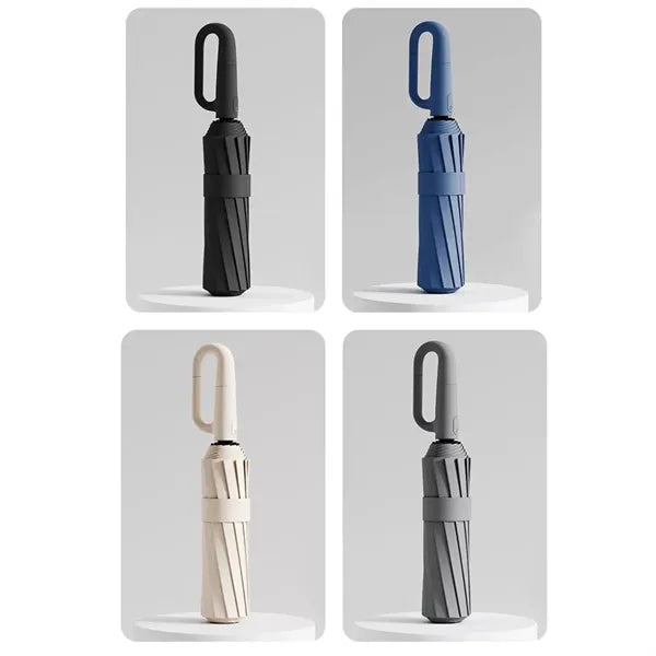 Portable Outdoor Ring Buckle Automatic Folding Umbrella