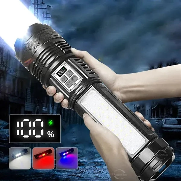 10000mAh Ultra Bright LED Torch Flashlights W/Shoulder Strap