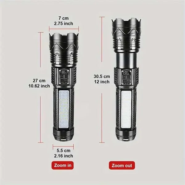 10000mAh Ultra Bright LED Torch Flashlights W/Shoulder Strap