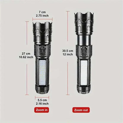 10000mAh Ultra Bright LED Torch Flashlights W/Shoulder Strap
