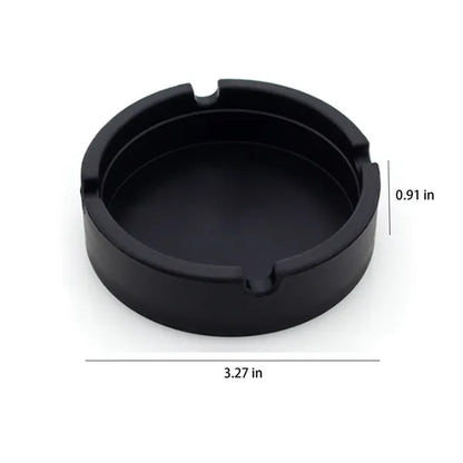 Creative Soft Silicone Round Ashtray Heat Resistant Colorful