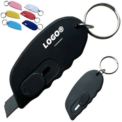 Mini Retractable Keychain Cutter Box Opener Utility Knife
