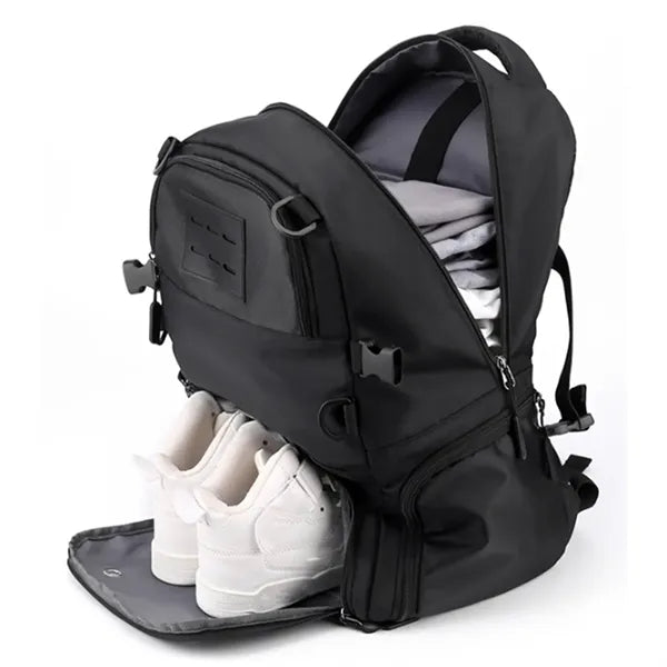 Large Sports Backpack With Ball Holder Shoe Compartment
