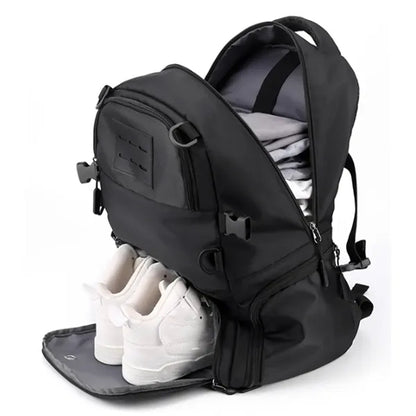 Large Sports Backpack With Ball Holder Shoe Compartment