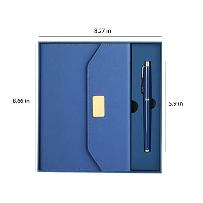 Luxury A5 Notebook Gift Set With Pen Magnetic Fold Journal