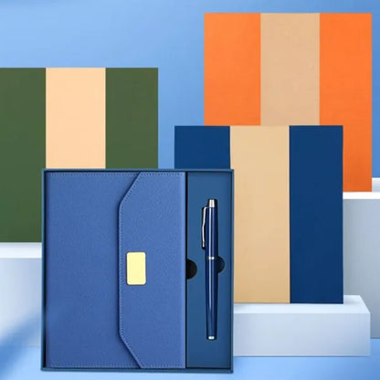 Luxury A5 Notebook Gift Set With Pen Magnetic Fold Journal