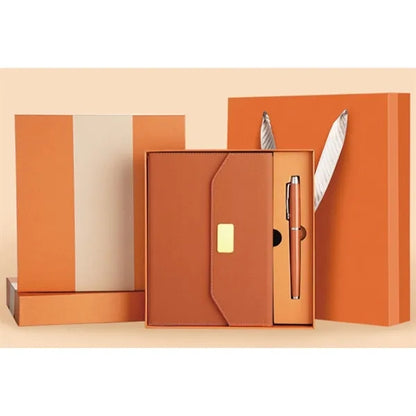 Luxury A5 Notebook Gift Set With Pen Magnetic Fold Journal