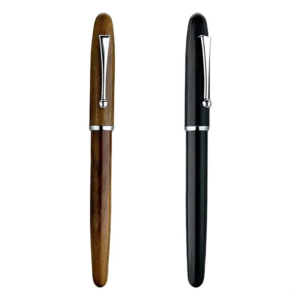 Custom Wooden Fountain Pen Metal Clip  Writing Gift Item